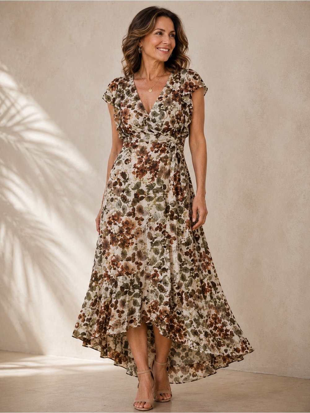 Anthropologie x DREW Terra Vintage Garden Wrap Dress Sz S